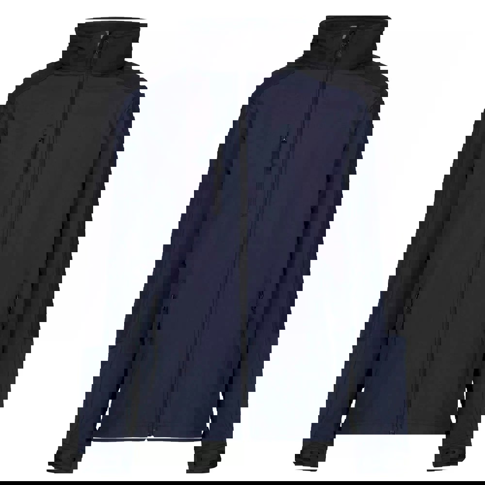 Regatta Mens Hydroforce 3-layer Membrane Waterproof Breathable Softshell Jackets - Navy/Black