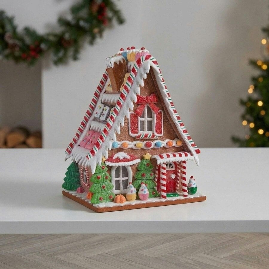 Garden Greatness Hand-Painted Christmas Sugar Chalet Light