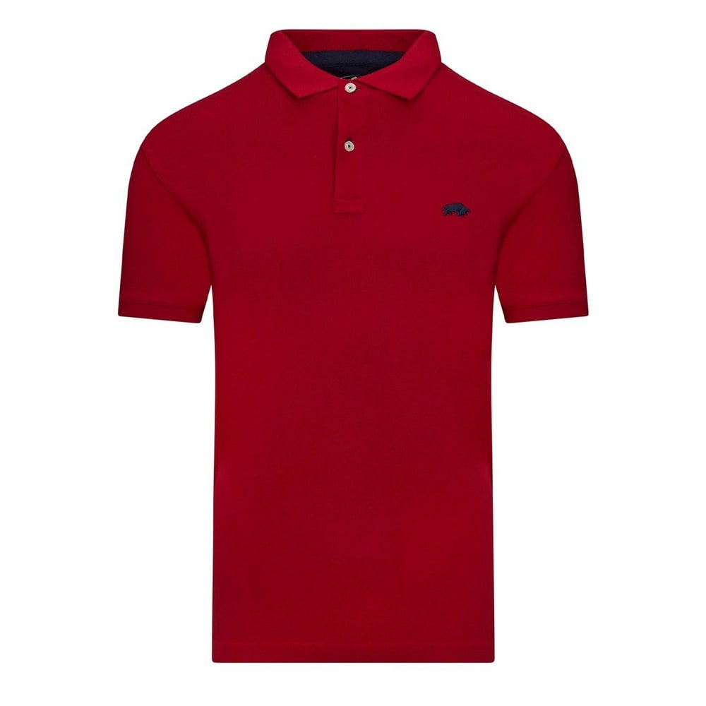 Raging Bull Mens Classic Organic Polo Shirt - Red