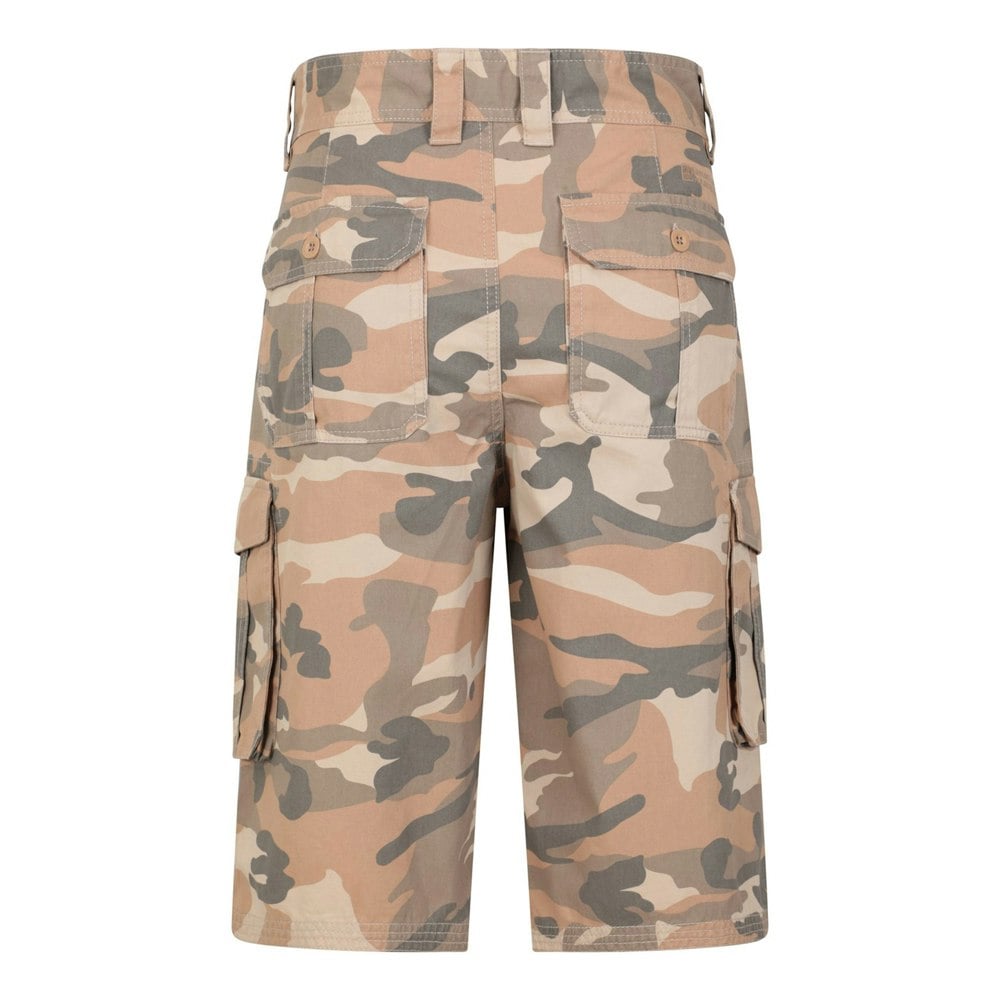 Mountain Warehouse Mens Camo Cargo Shorts - Brown