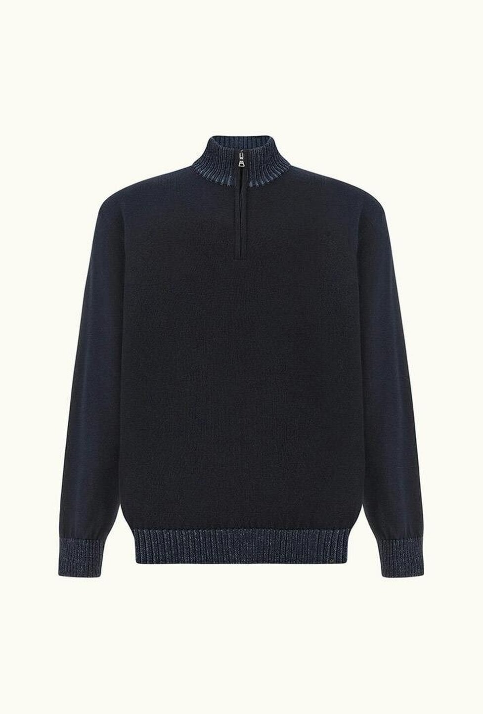 Paul & Shark Soft Cool Touch Wool Half Zip with Moon Badge