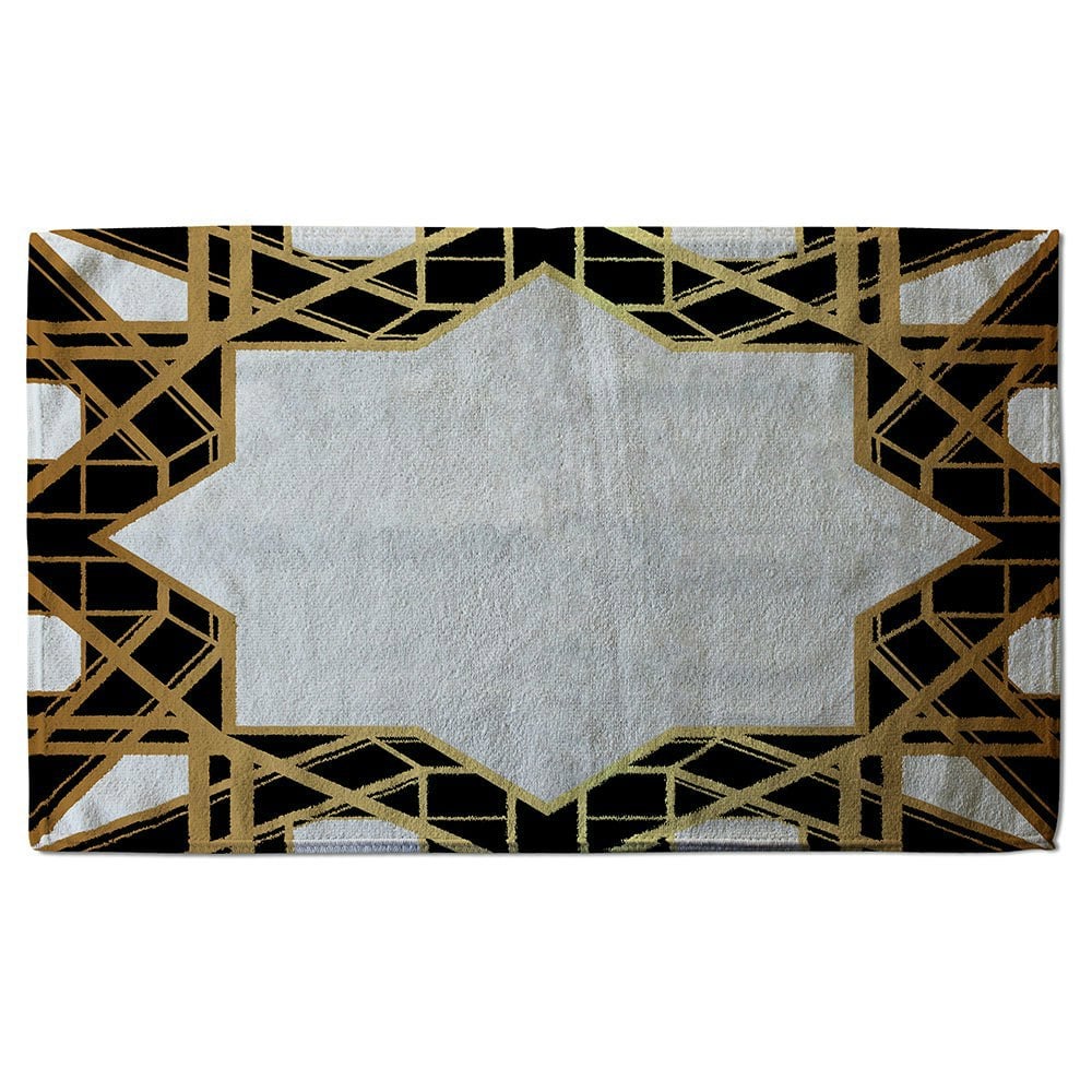 Benjamin Tate Design Art Deco Star Border (Bath Towel)