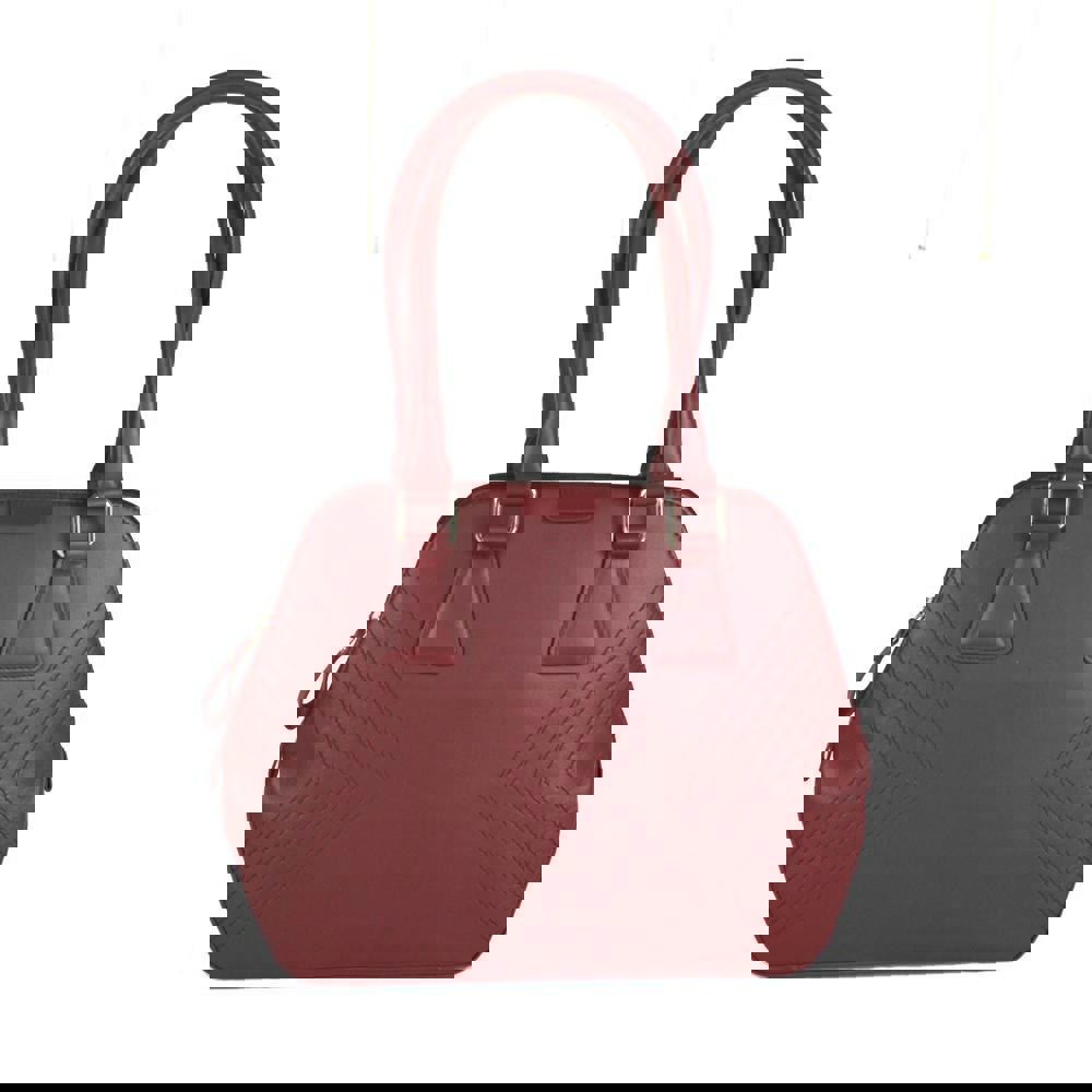 Eastern Counties Leather Womens/Ladies Twin Handle Bag - Cranberry