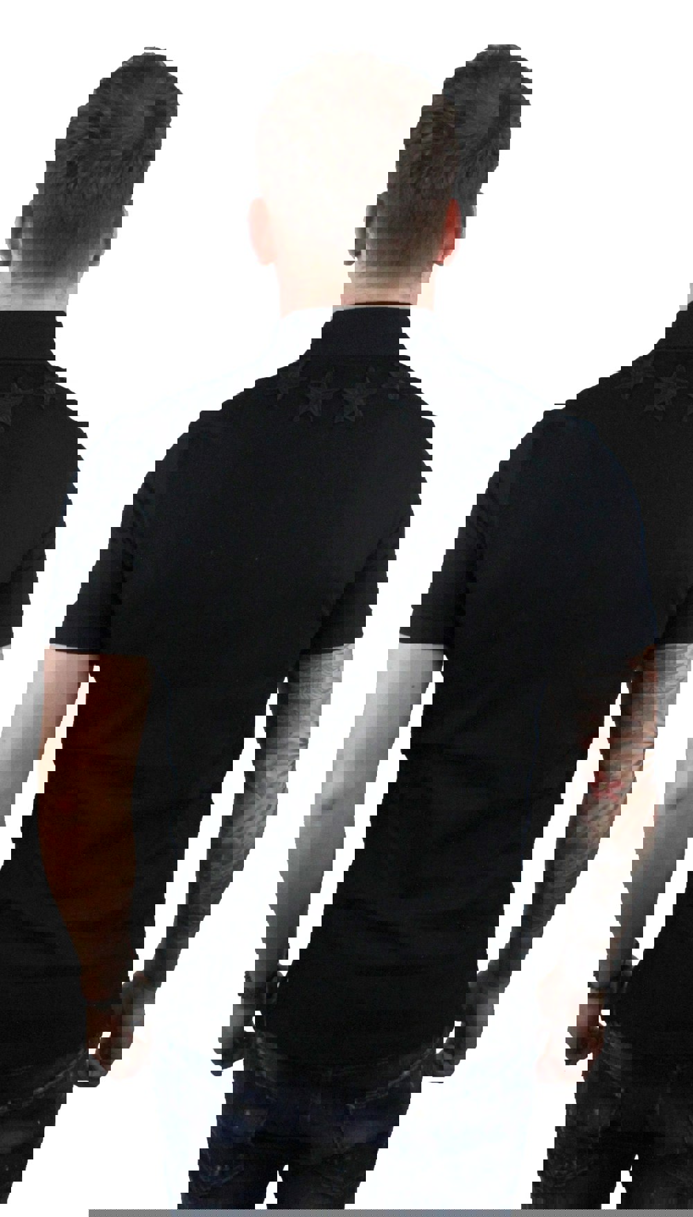 Givenchy Bm700V3006 011 Mens Polo Shirt - Black