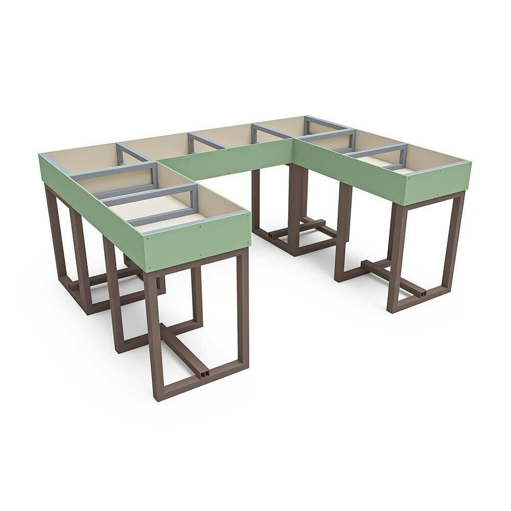 Dunster House Green Elevated Raised Garden Bed Planter 2400mm