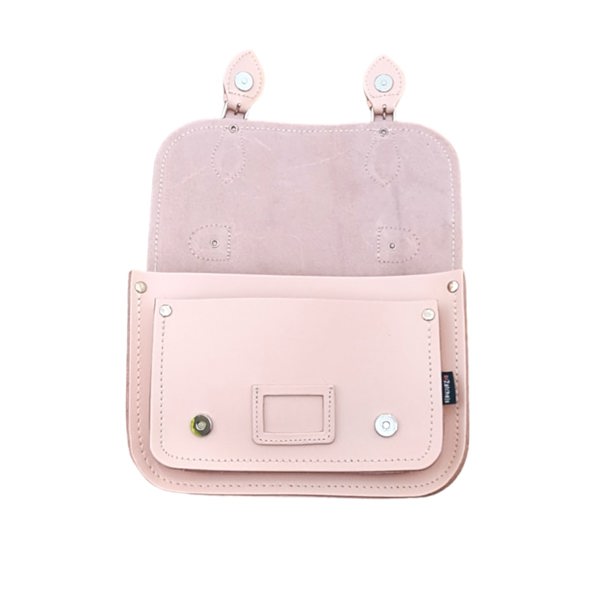 Zatchels Leather Midi Satchel - Cherry Blossom