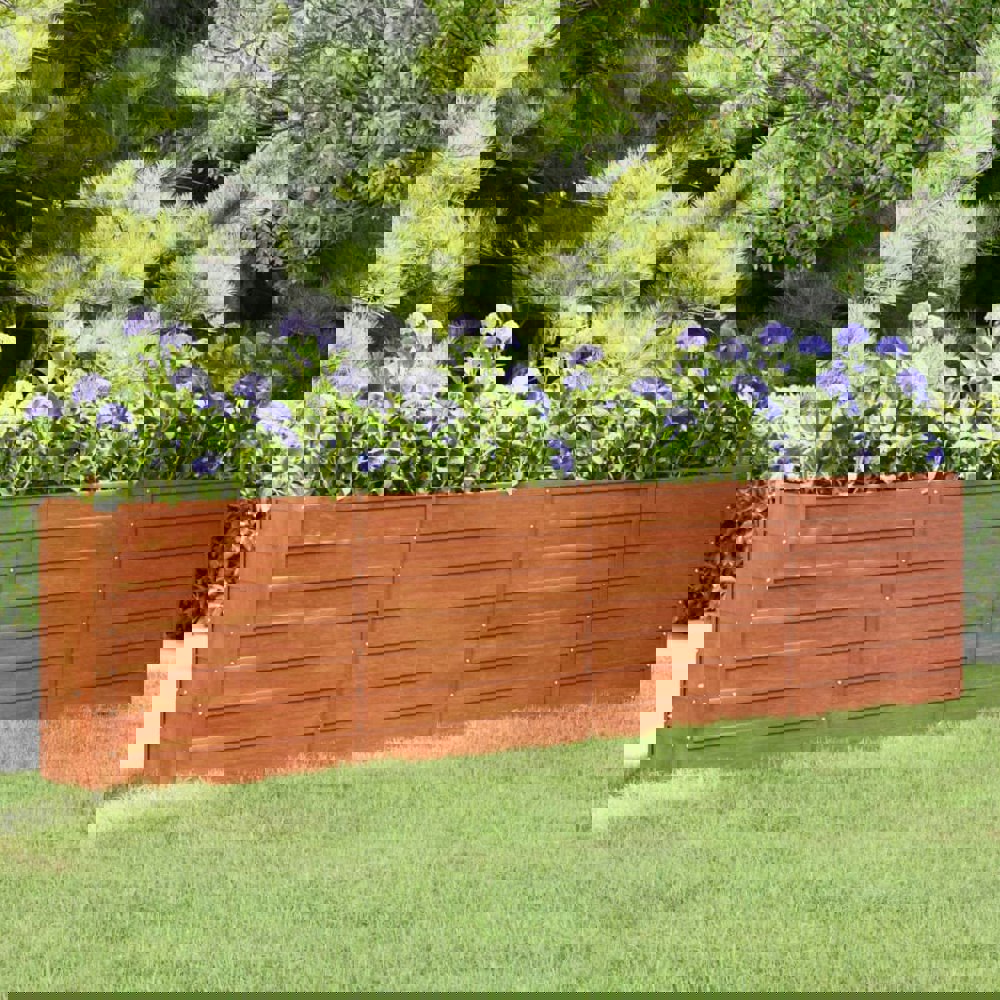 Berkfield Garden Raised Bed Rusty 320x40x77 cm Corten Steel