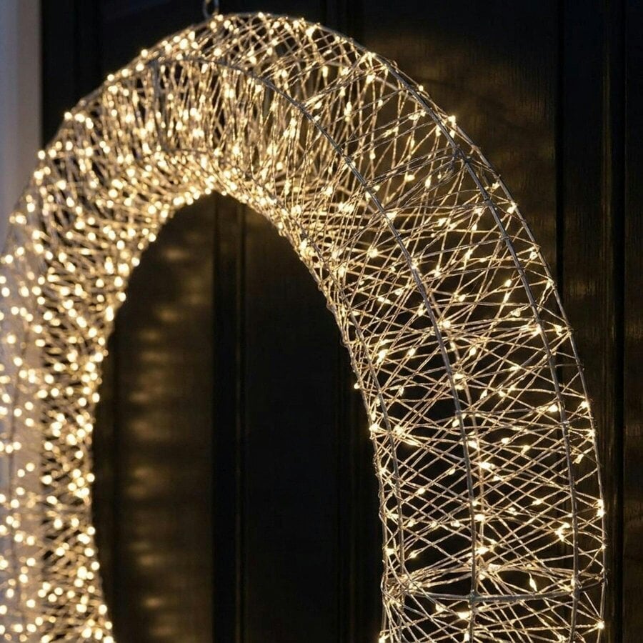 Garden Greatness LED Flat Back Decorative Wreath