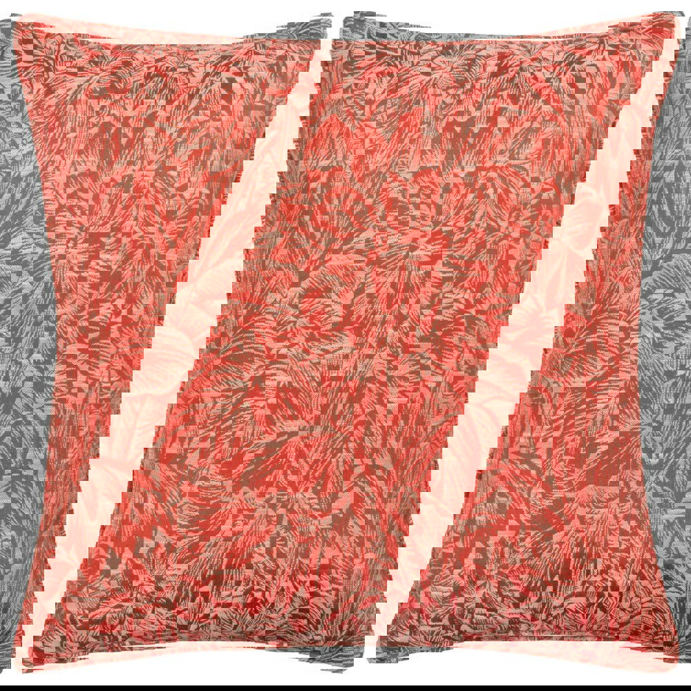 Wylder Nature Grantley Jacquard Piped Cushion Cover - Brick