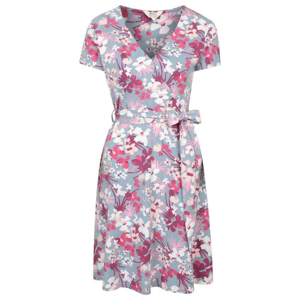 Mountain Warehouse Womens/Ladies Santorini Cherry Blossom Jersey Wrap Dress - Pink