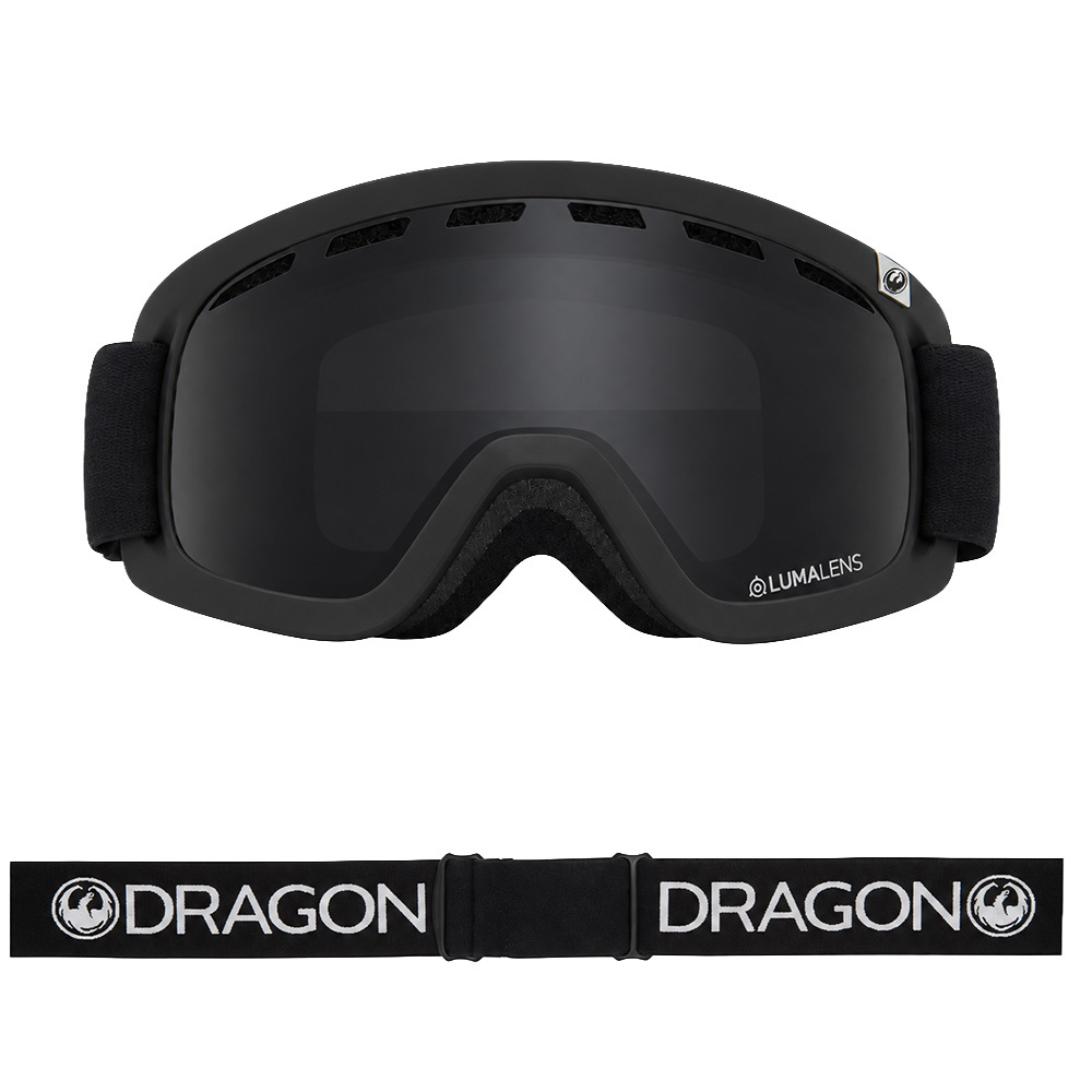 Dragon D2 - Black with Lumalens Dark Smoke Lens