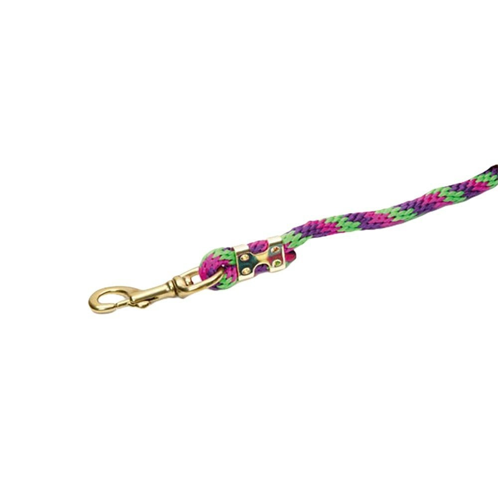 Shires Topaz Horse Lead Rope - Purple/Lime Green/Pink