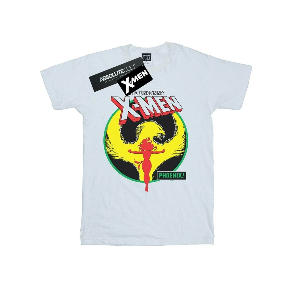 Marvel Mens X-Men Phoenix Circle T-Shirt - White