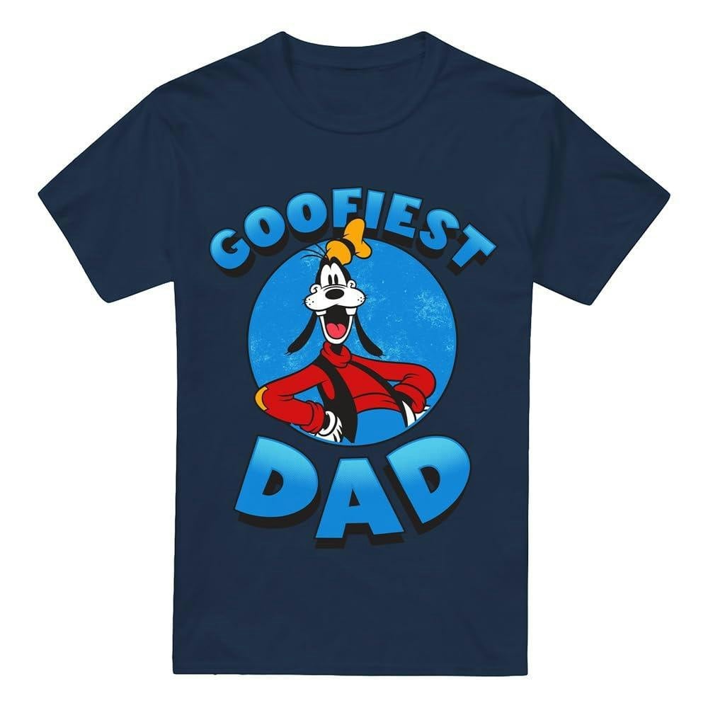 Disney Mens Goofiest Dad Goofy T-Shirt - Navy