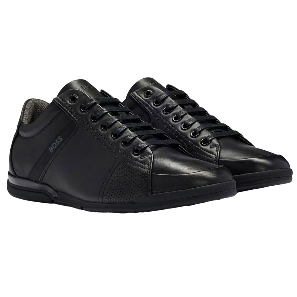 Boss Mens Saturn Low Cut Trainers - Black
