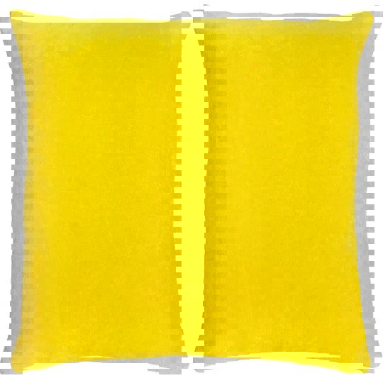 Furn Tanda Velvet Square Cushion Cover - Lemon Yellow/Lilac
