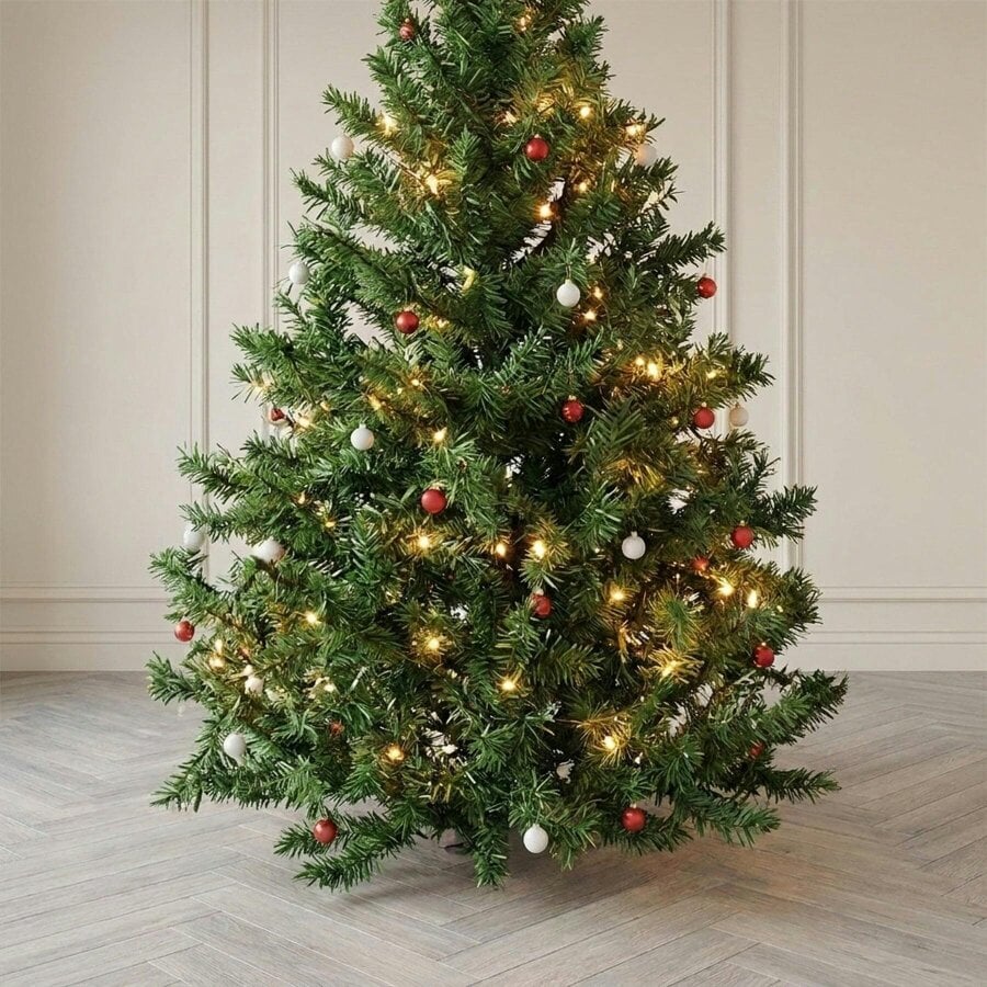 Garden Greatness Light Up House Christmas Tree Scene