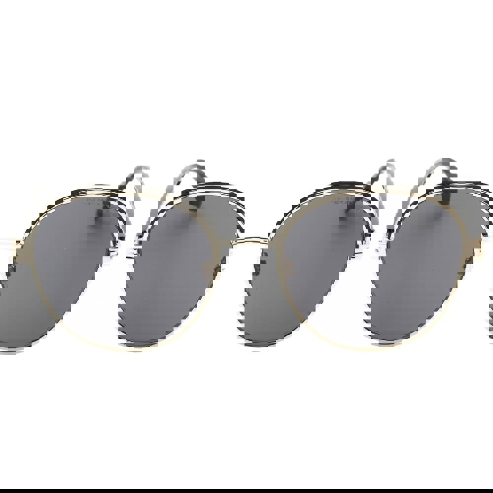 Marc Jacobs Round Grey Lensed Black Gold Sunglasses