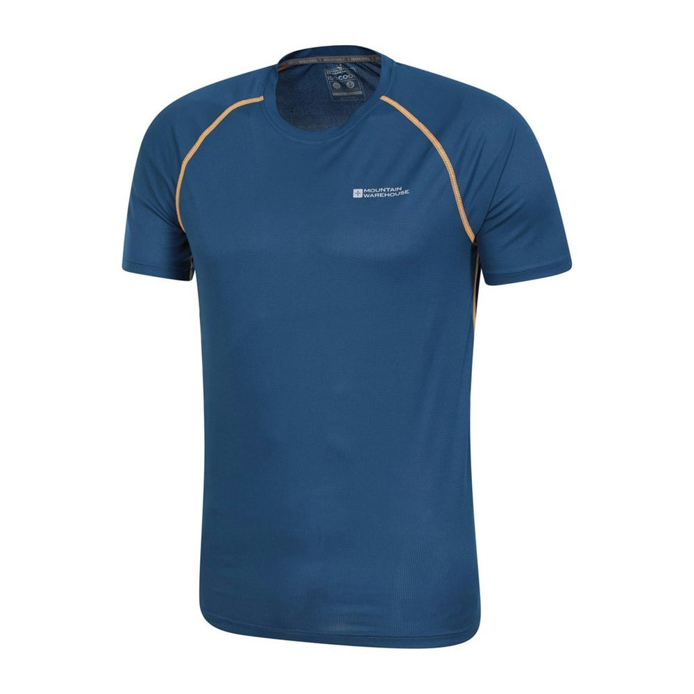 Mountain Warehouse Mens Aero II Short-Sleeved T-Shirt - Navy