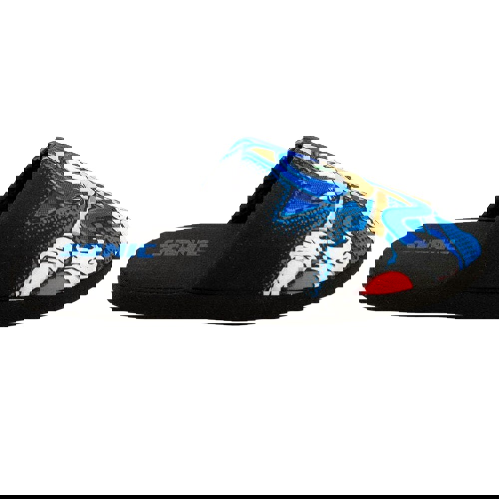 Sonic The Hedgehog Mens Slippers - Black
