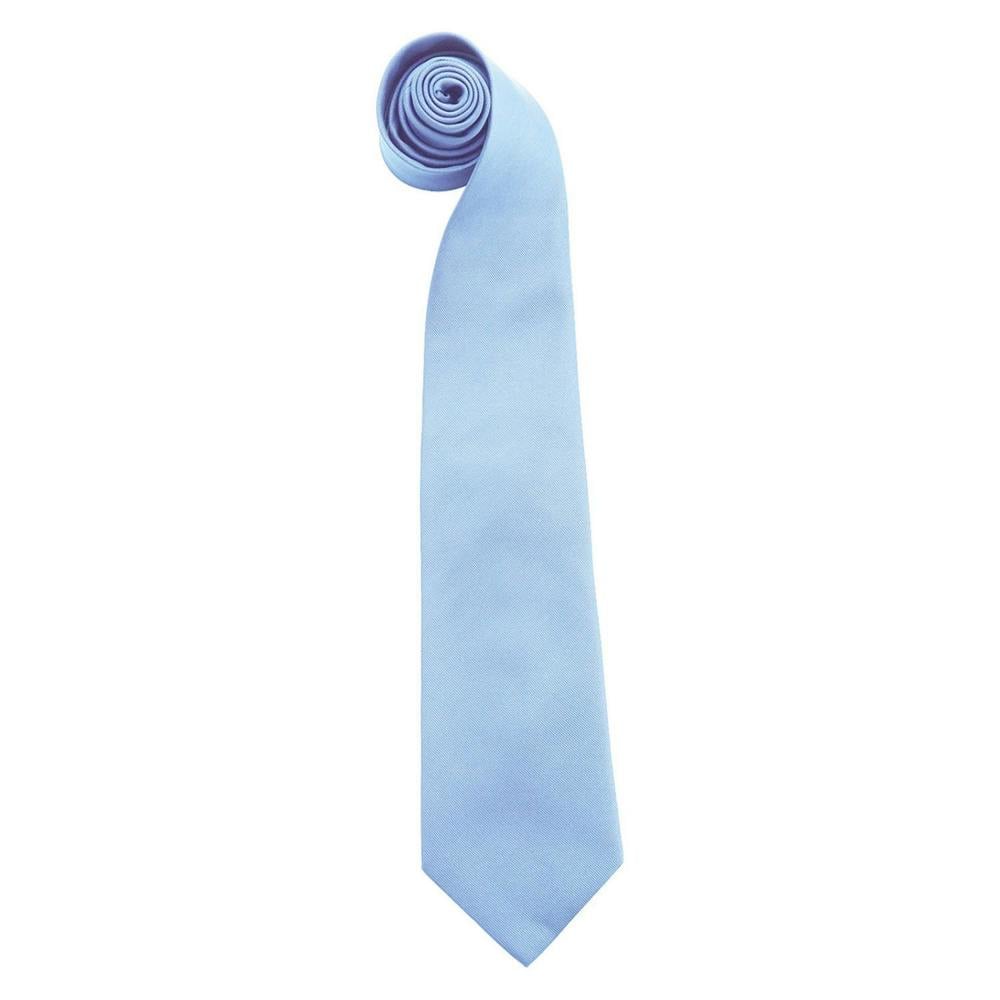 Premier Mens Colours Fashion Tie - Mid Blue - One Size - Mid Blue