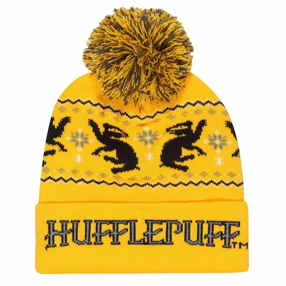 Harry Potter Hufflepuff Snow Beanie - Yellow