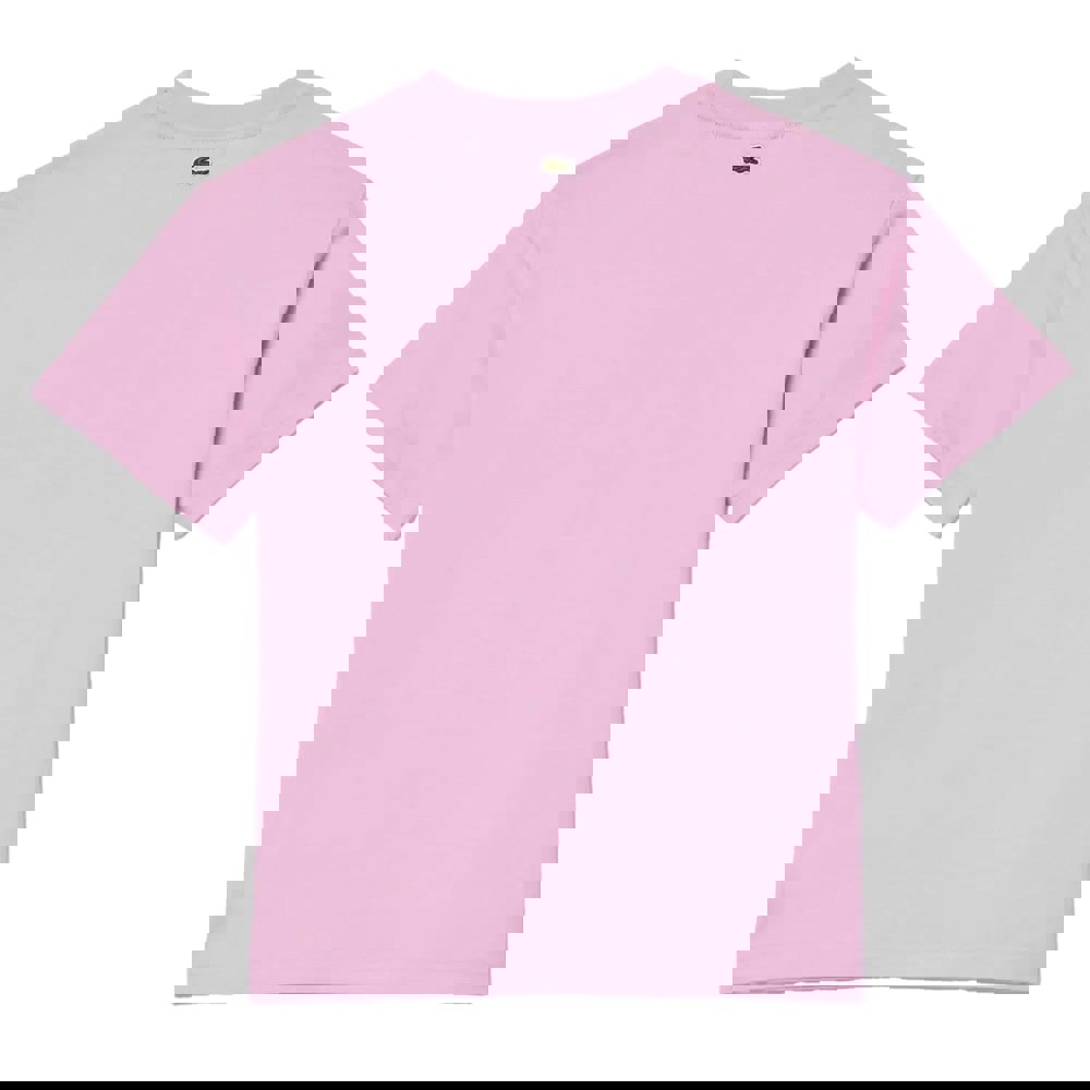 Lacoste Childrens/Kids Graphic Print Cotton T-Shirt - Pink