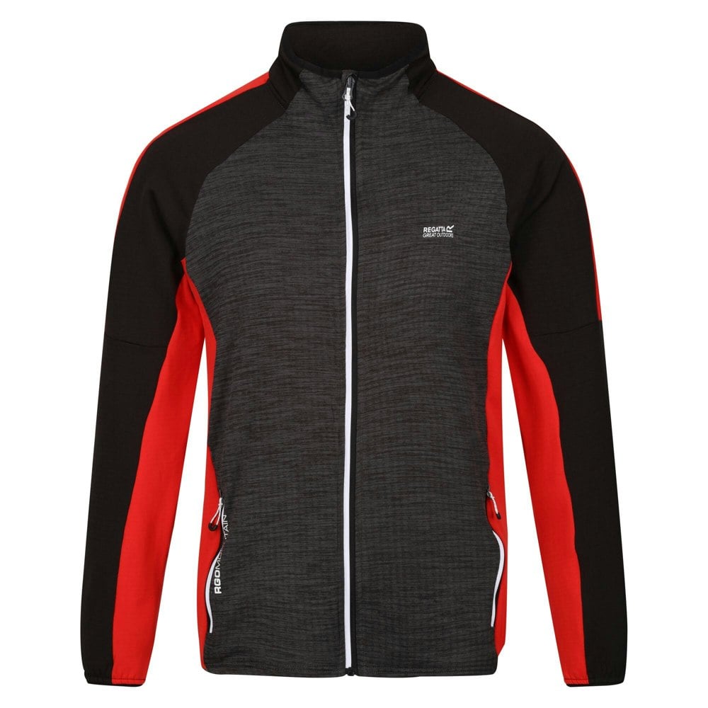 Regatta Mens Hepley Full Zip Fleece Jacket - Seal Grey/Seville