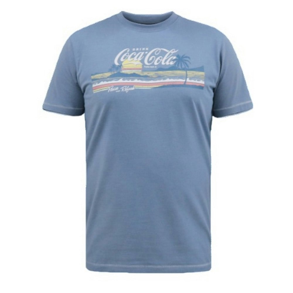 Duke Mens D555 Norfolk Coca Cola Kingsize T-Shirt - Denim Marl