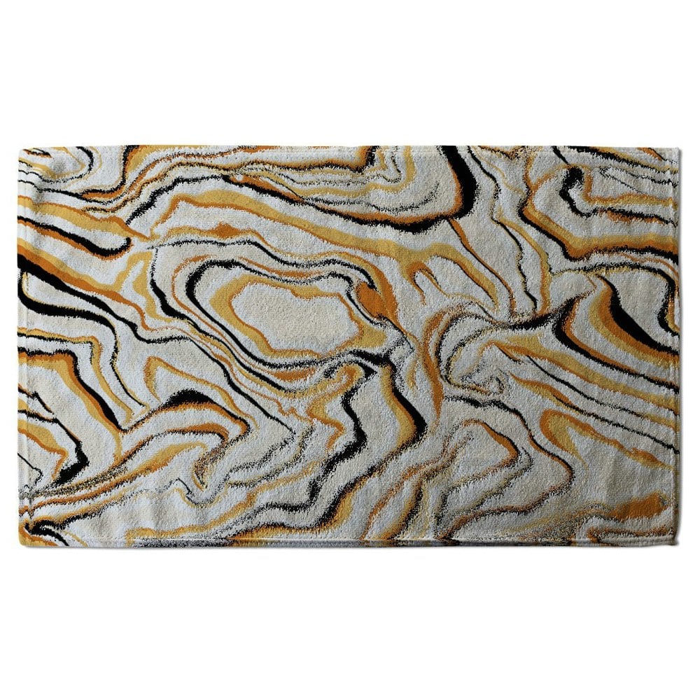 Benjamin Tate Design Warm toned liquid marble (Bath Towel)