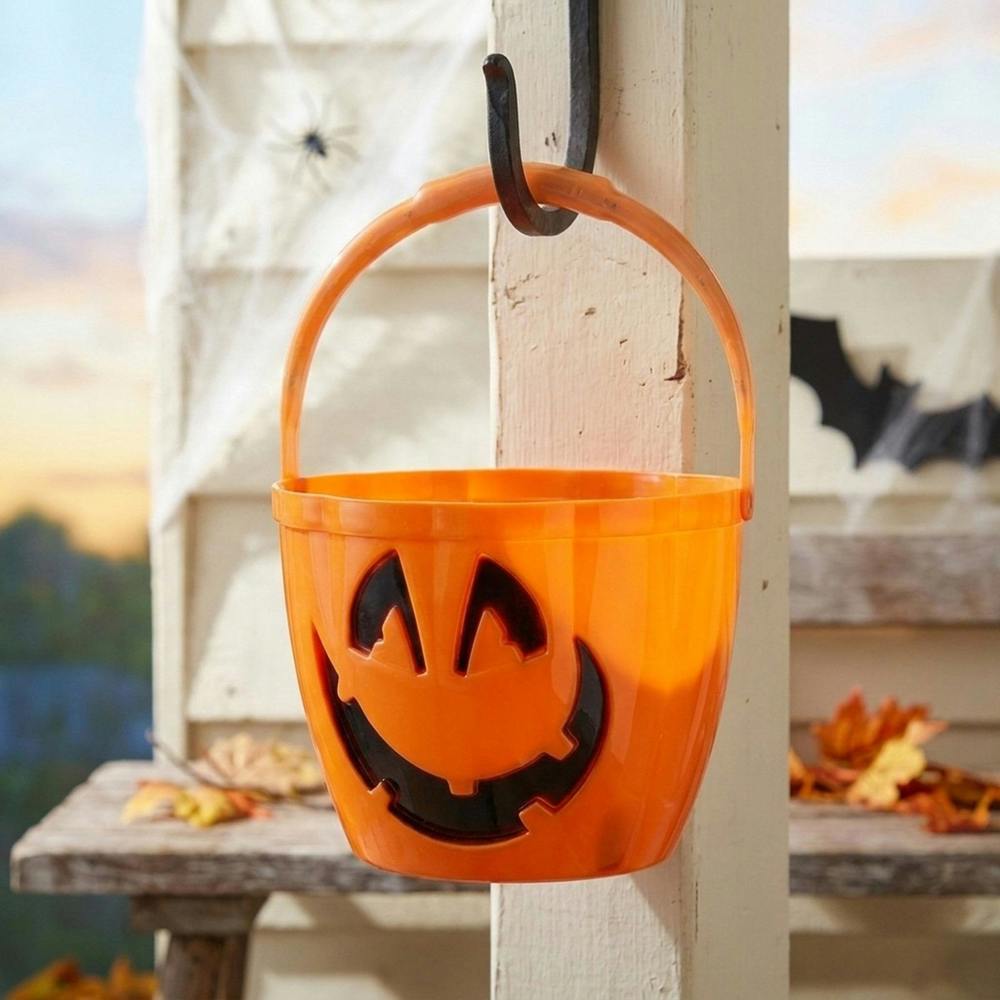 Garden Greatness Halloween Pumpkin Bucket with Light Up Handle