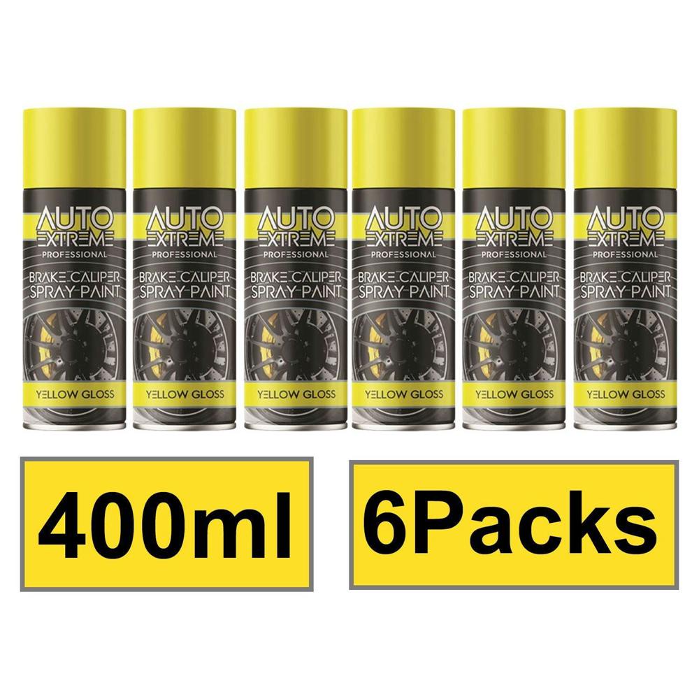 Auto Extreme 6X - Break Caliper Yellow Gloss Spray Paint 400ml