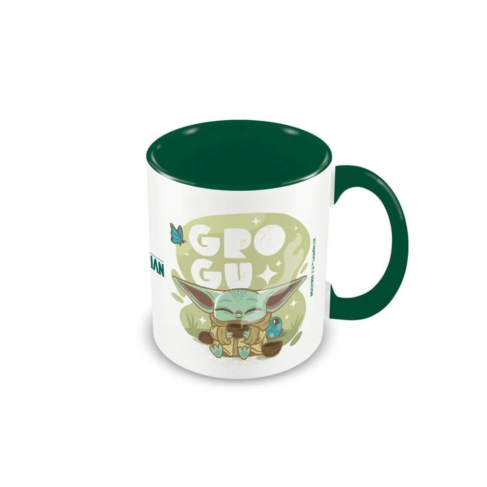 Star Wars: The Mandalorian Cuteness Grogu Mug - White/Green