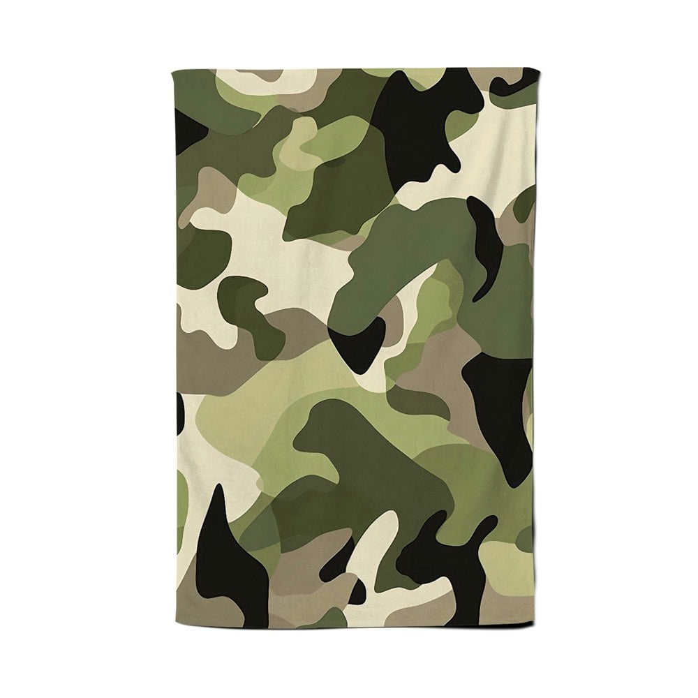 Warren Reed Camouflage Design Tea Towel