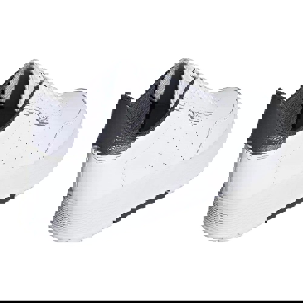 Adidas Mens Courtphase Leather Court Trainers - White/Navy