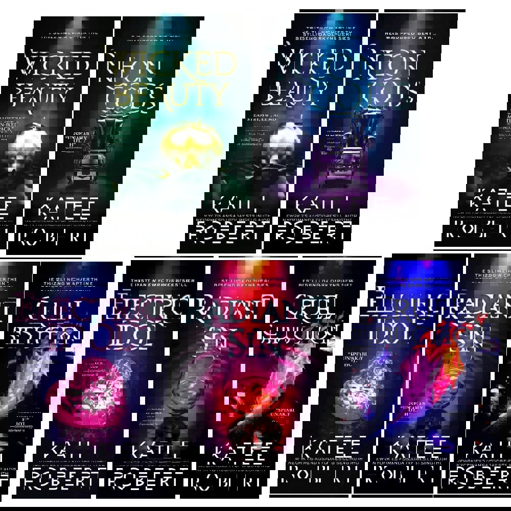 Katee Robert 5 Book Set Neon Gods, Electric Idol, Wicked Beauty, Radiant Sin, Cruel Seduction