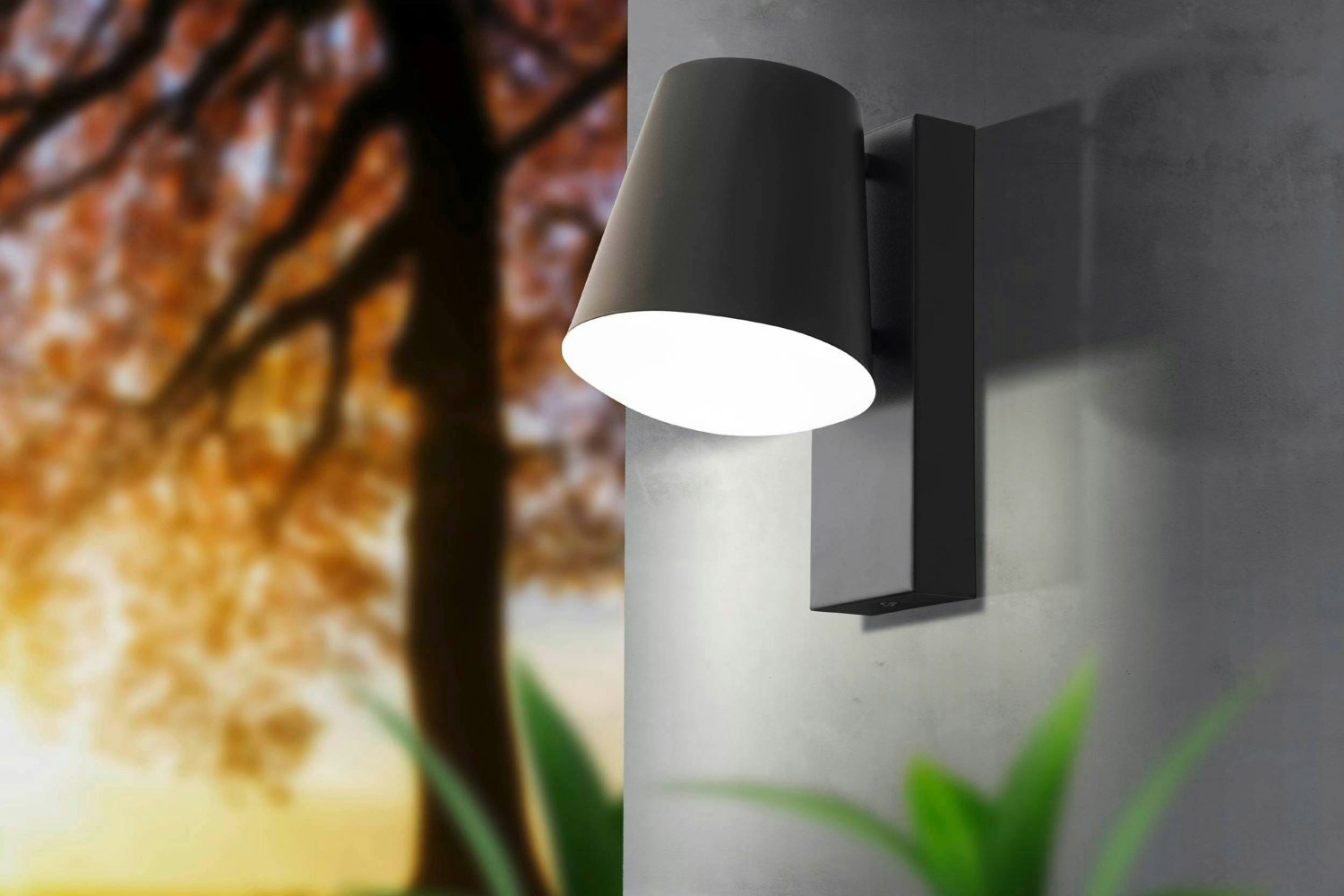 EGLO Caldiero LED Exterior Wall Light Anthracite/White