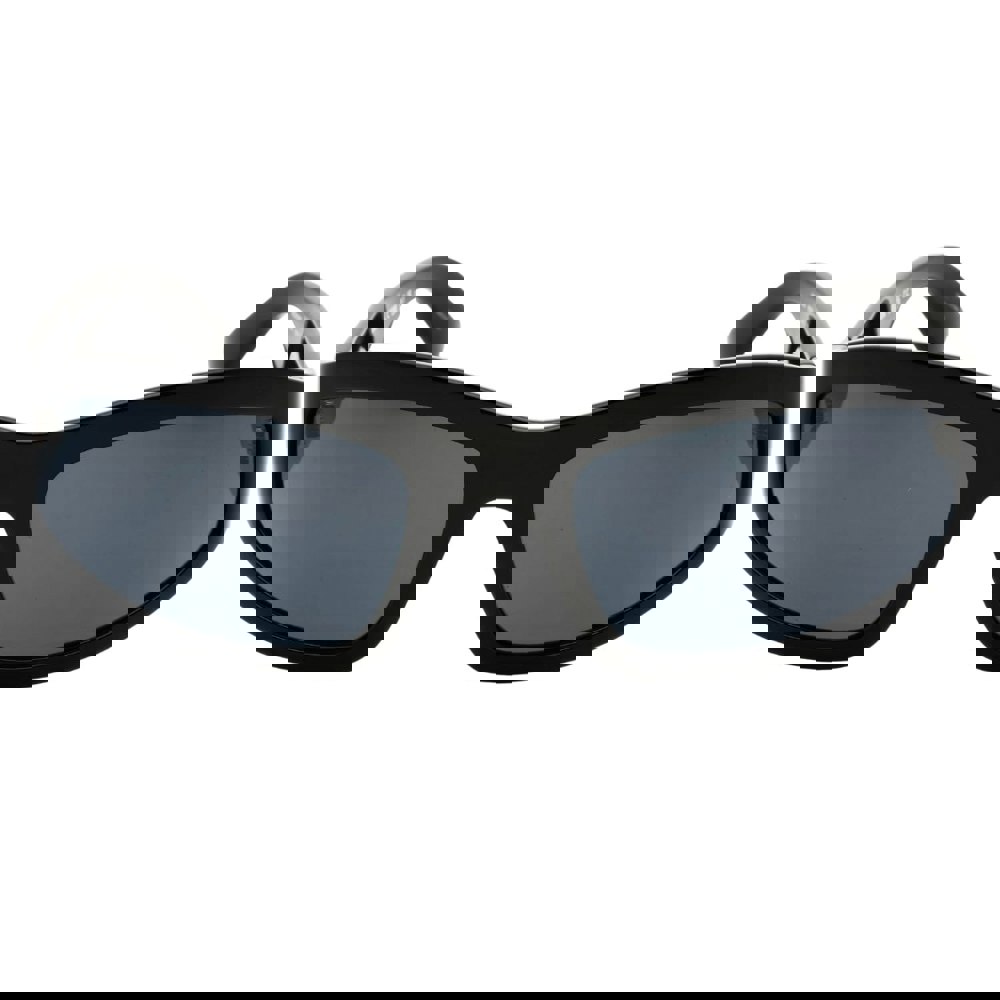 Moschino Grey Lens Bold Logo Black Sunglasses One Size