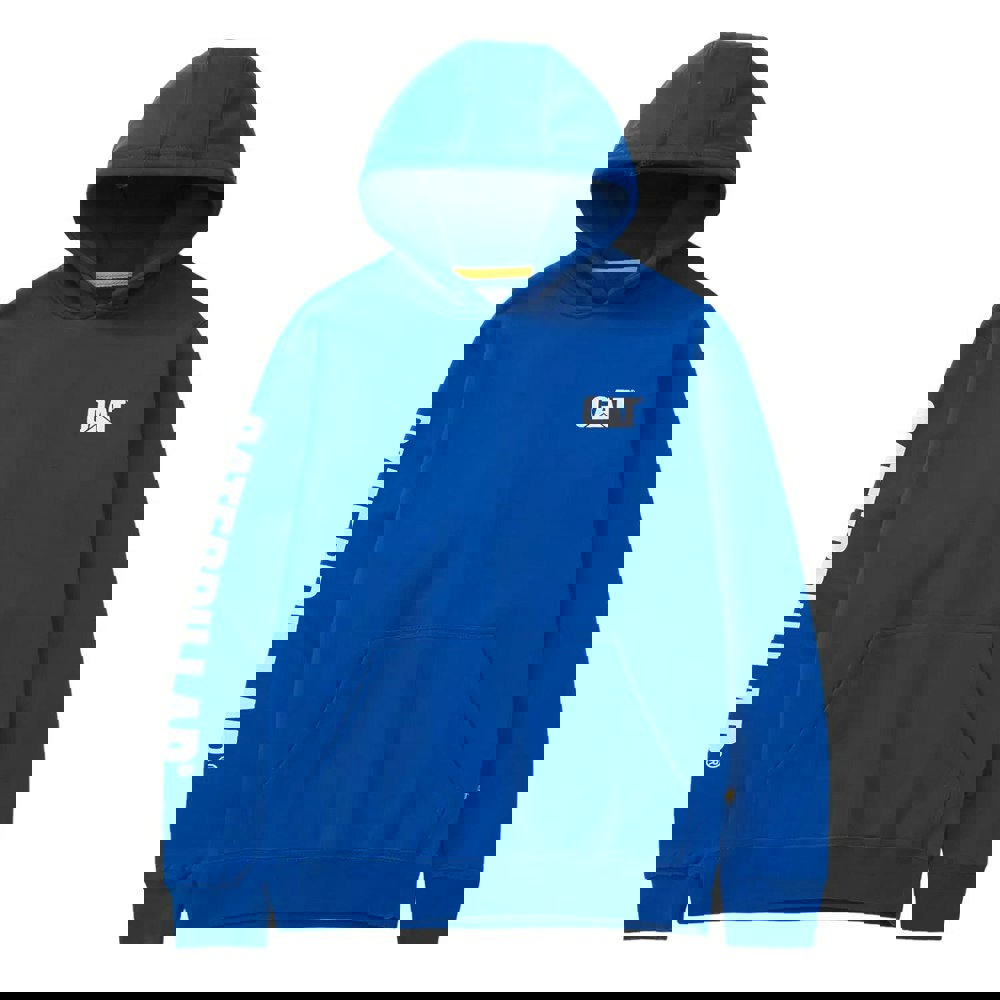 Caterpillar Mens Trademark Banner Hoodie - Memphis Blue