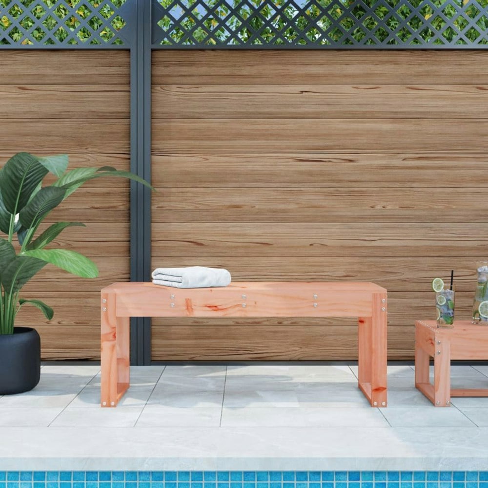 Berkfield Garden Bench 110x38x45 cm Solid Wood Douglas