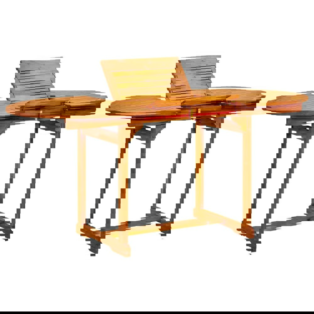 Berkfield Garden Dining Table (120-170)x80x75 cm Solid Acacia Wood