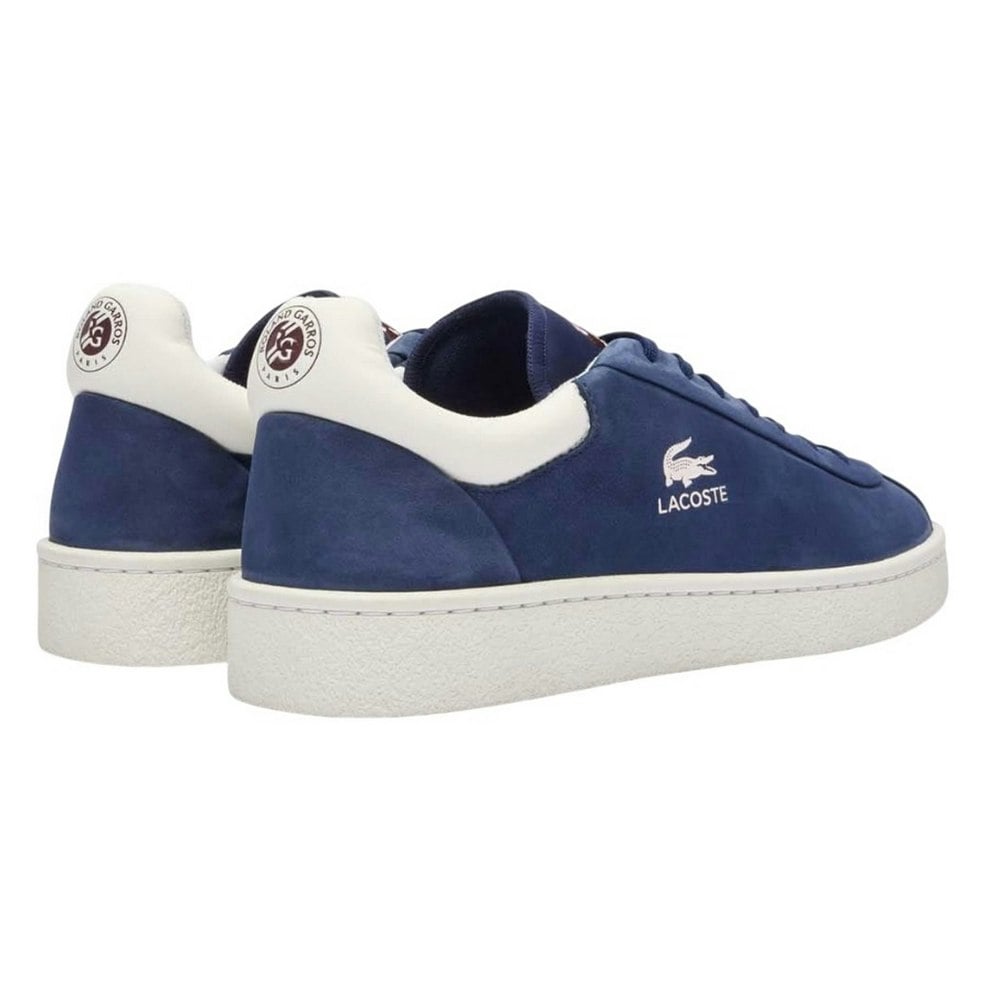 Lacoste Mens Lineshot Logo Leather Trainers - Blue