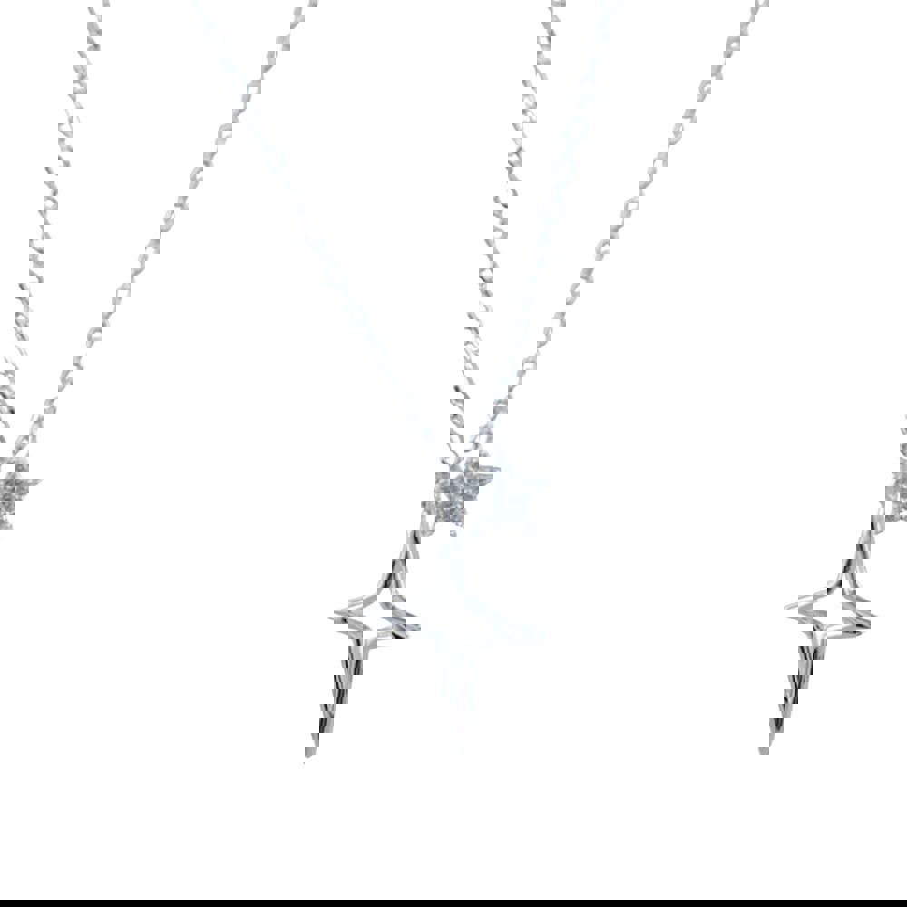 Cosmic Sterling Silver Star Necklace - Reeves & Reeves