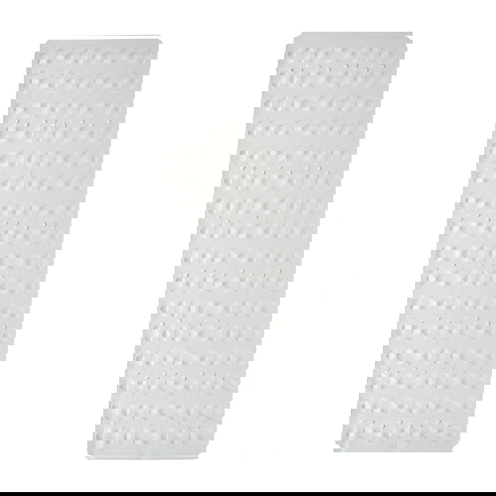Showerdrape Orbit White Anti Slip Bath Mat 70cm x 40cm