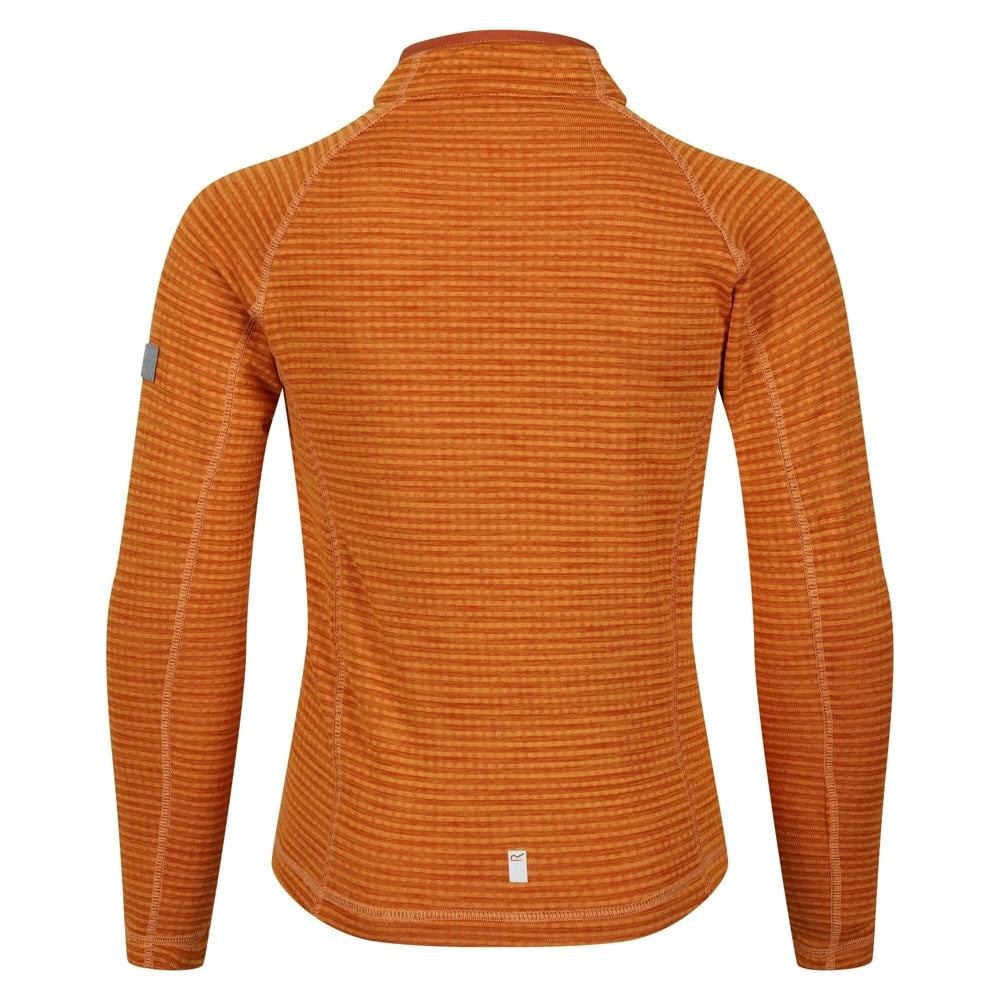 Regatta Childrens/Kids Berley Half Zip Long Sleeved Top - Orange Pepper