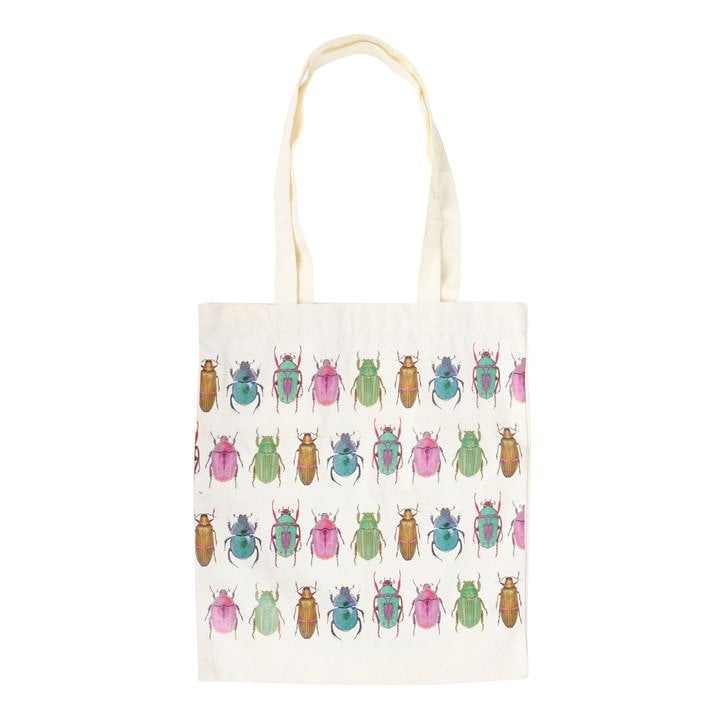 Serano Beetle Print Polycotton Tote Bag