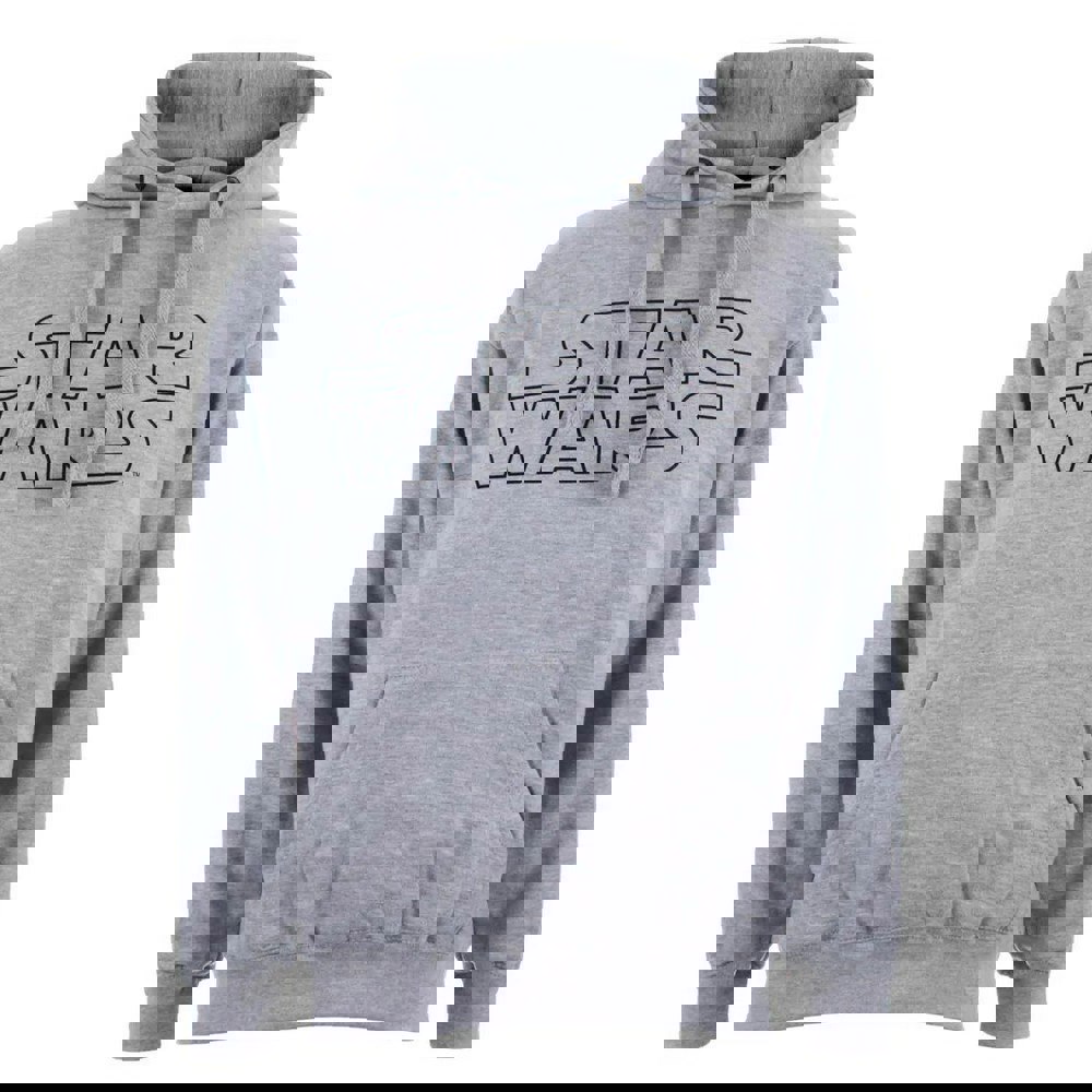 Star Wars Mens Logo Hoodie - Grey