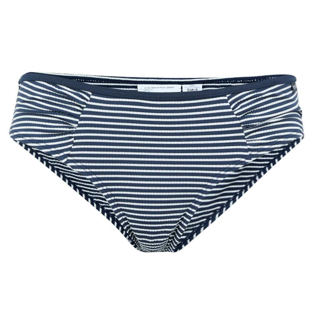 Regatta Womens/Ladies Aceana Seeksucker Bikini Bottoms - Navy/White