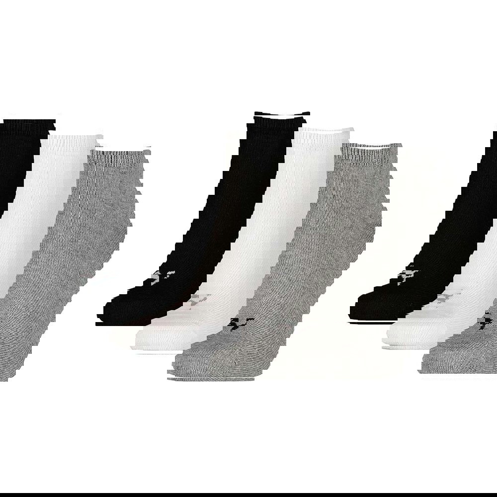 Puma Unisex Adult Invisible Socks (Pack of 3) - Grey/White/Black