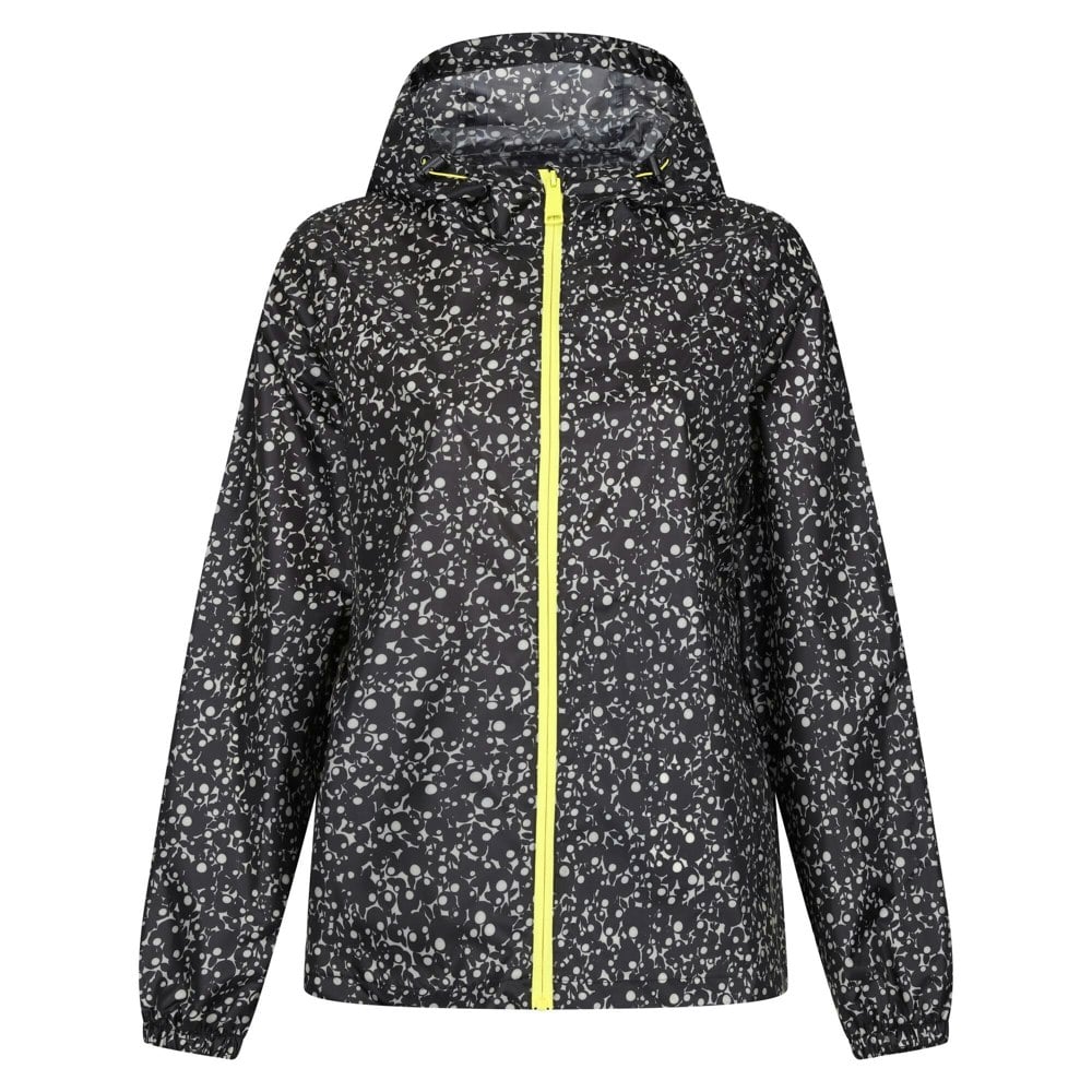 Regatta Women's Orla Kiely Pack-It Printed Waterproof Jacket - Berry Bubble Black